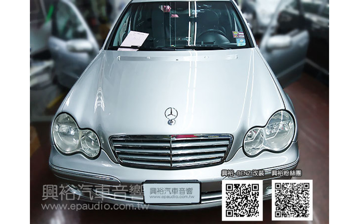 【BENZ W203】2004年C240 安裝 專款安卓機 | 數位電視