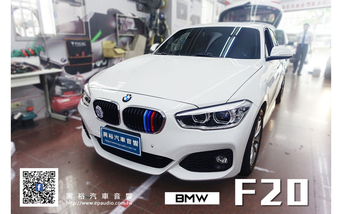 【BMW 寶馬】1系 F20 安裝 GPS-6688 APP 液晶彩屏分體全頻測速器 ＊九代四核引擎
