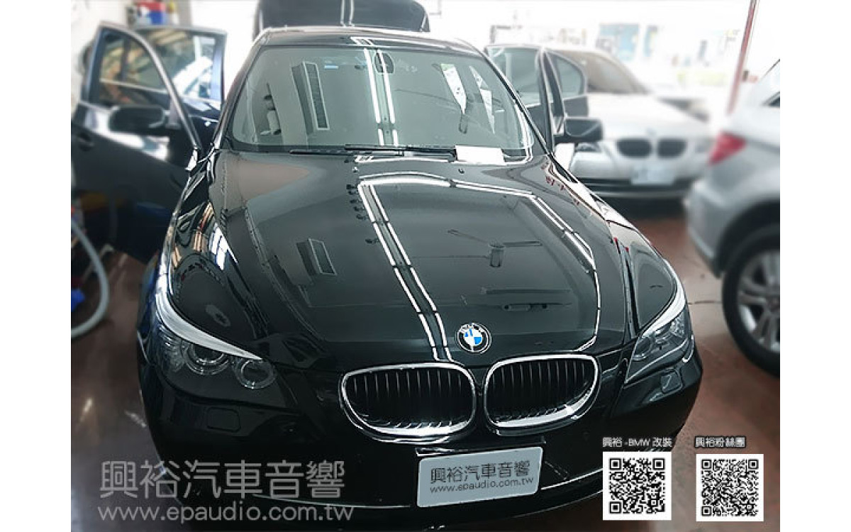 【BMW 5系列 E60】2007年520d 安裝 專款8.8吋安卓機 | 專用倒車鏡頭