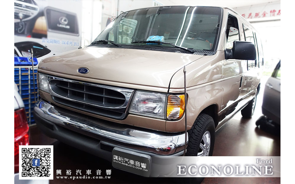 【Ford ECONOLINE 】安裝 Pioneer AVIC-F7500T螢幕主機+數位電視+19吋螢幕+手機WiFi介面+卡拉OK伴唱機組