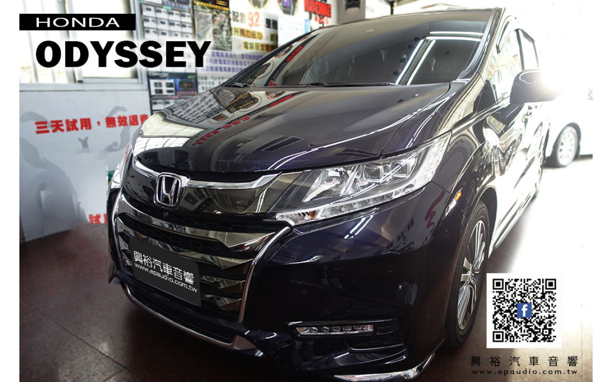 【HONDA 本田】ODYSSEY 改裝 BLAUPUNKT德國藍點 XLf-200AW 12吋 主動式重低音喇叭
