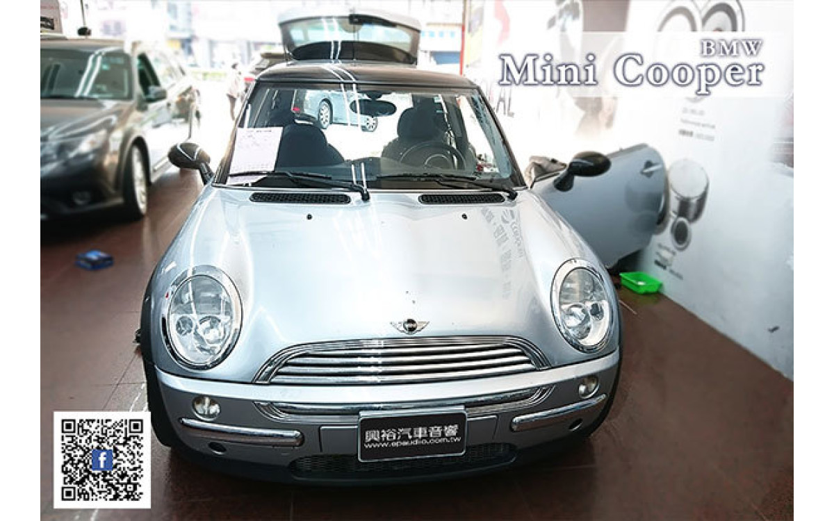 【MINI 迷你】2002年MINI Cooper 安裝 先鋒1DIN主機 | rainbow分離式喇叭SL-C6.2 | 重低音NBF608A