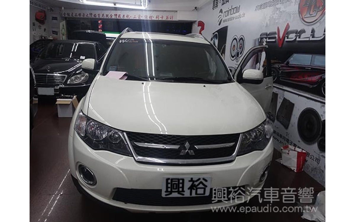 【MITSUBISHI 三菱】OUTLANDER 安裝 專款8吋安卓機 | 手機WiFi鏡像介面 | 行車記錄器 | 倒車