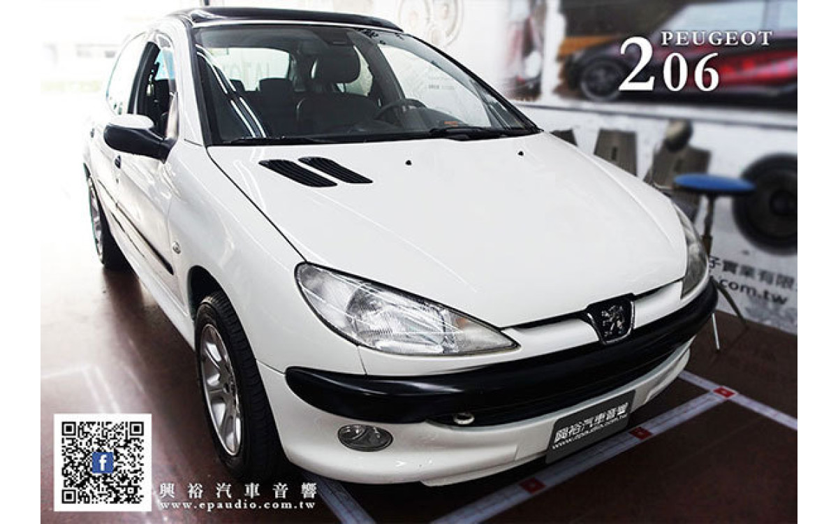 【PEUGEOT 寶獅】2006年 206 安裝 SONY XAV-AX100 CarPlay螢幕主機|響尾蛇 M9 plus 前後行車記錄器