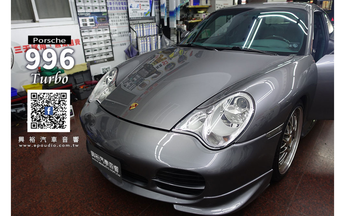 【Porsche 996】Turbo 安裝 Pioneer 6.8吋CarPlay螢幕主機DMH-Z5350BT | 966專用主機框 | Pioneer重低音 | ZEST AUDIO ZDA-46