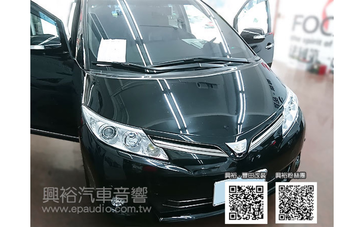 【TOYOTA 豐田】2015年 PREVIA 安裝 螢幕主機 | 吸頂螢幕 | 分割行車記錄器 | 整合前後鏡頭
