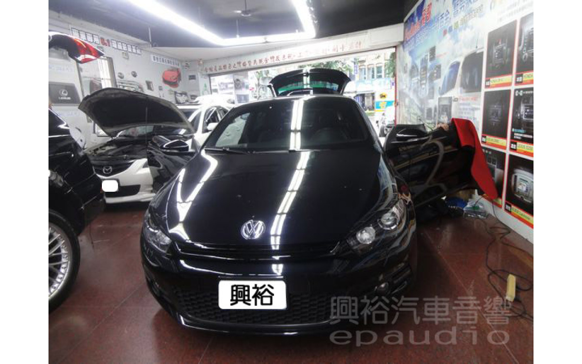【VW 福斯】SCIROCCO 安裝 薄型重低音 | 擴大機 | 制震墊